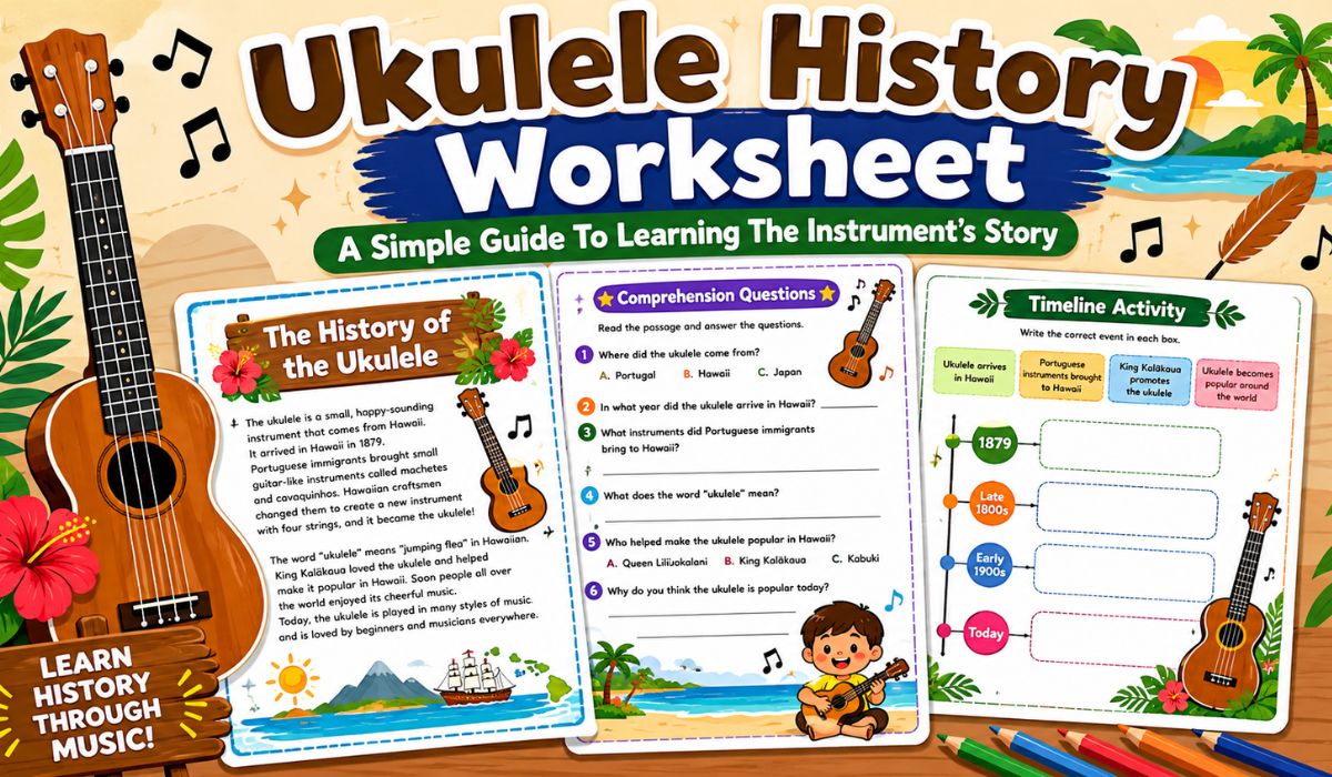 ukulele history worksheet