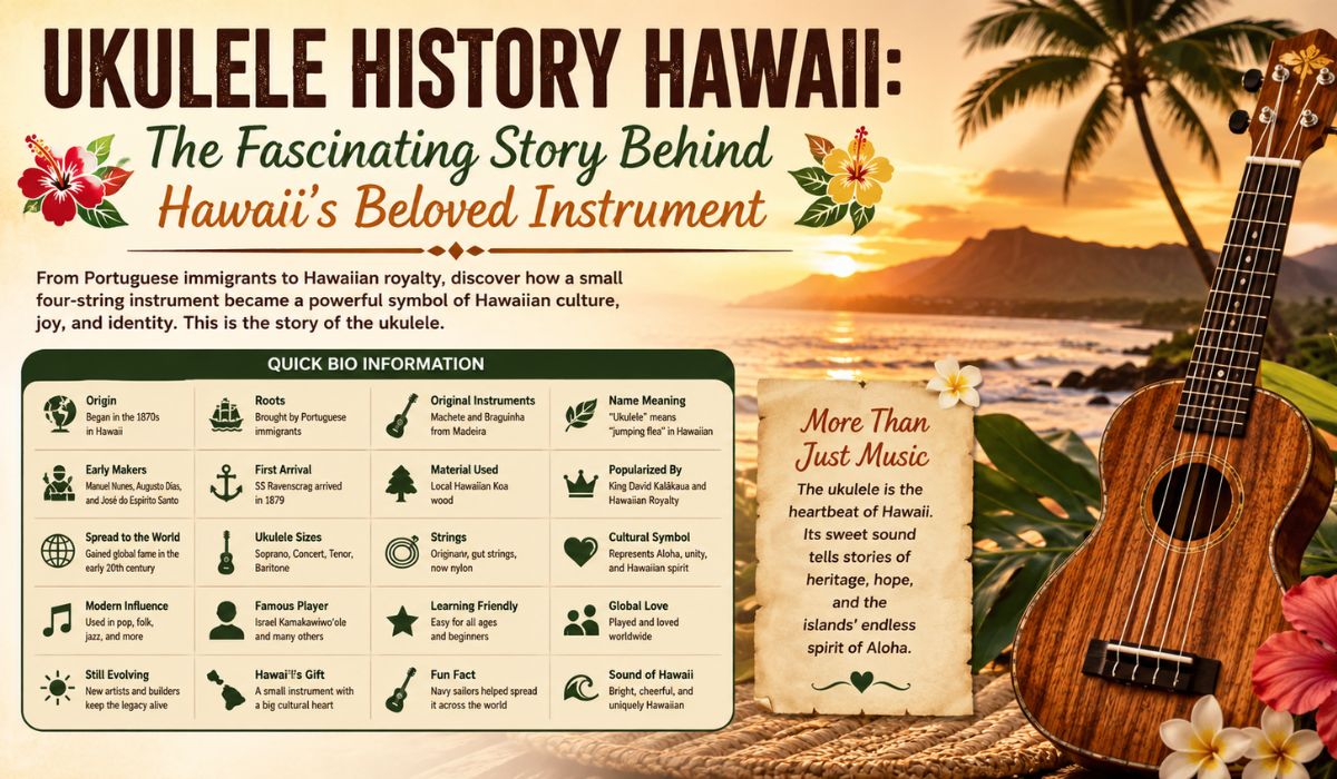 ukulele history hawaii